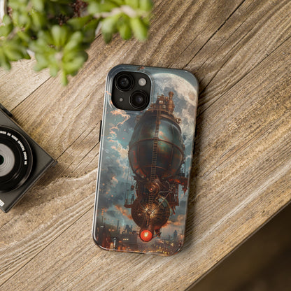 Steampunk Adventure Phone Case for iPhone - Lightweight, Impact Resistant, Wireless Charging Compatible