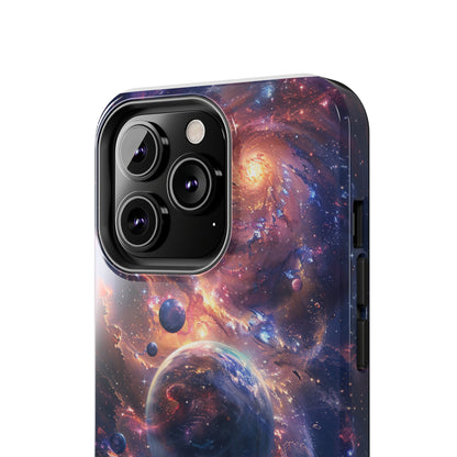 Cosmic Scene Phone Case for iPhone - Lightweight, Impact Resistant, Wireless Charging Compatible