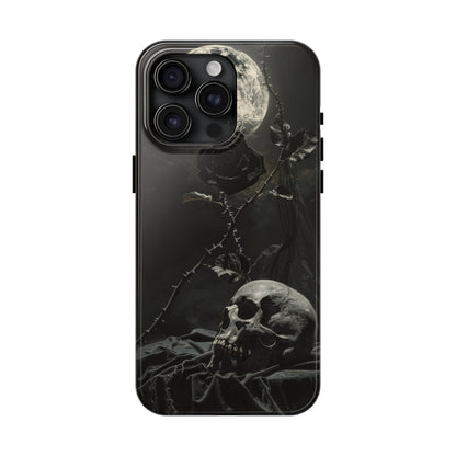 Gothic Elegance Phone Case for iPhone - Lightweight, Impact Resistant, Wireless Charging Compatible