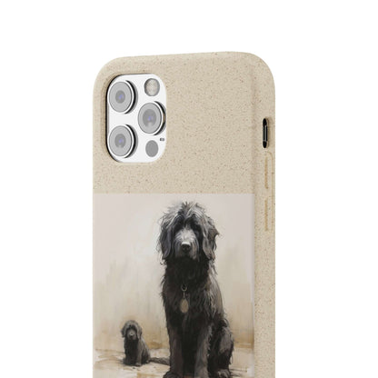 Biodegradable Custom Pet Phone Case, Dog iPhone Case, Doodle Phone Case, Newfypoo, Puppy phone case-AI phone case-AI By AJ