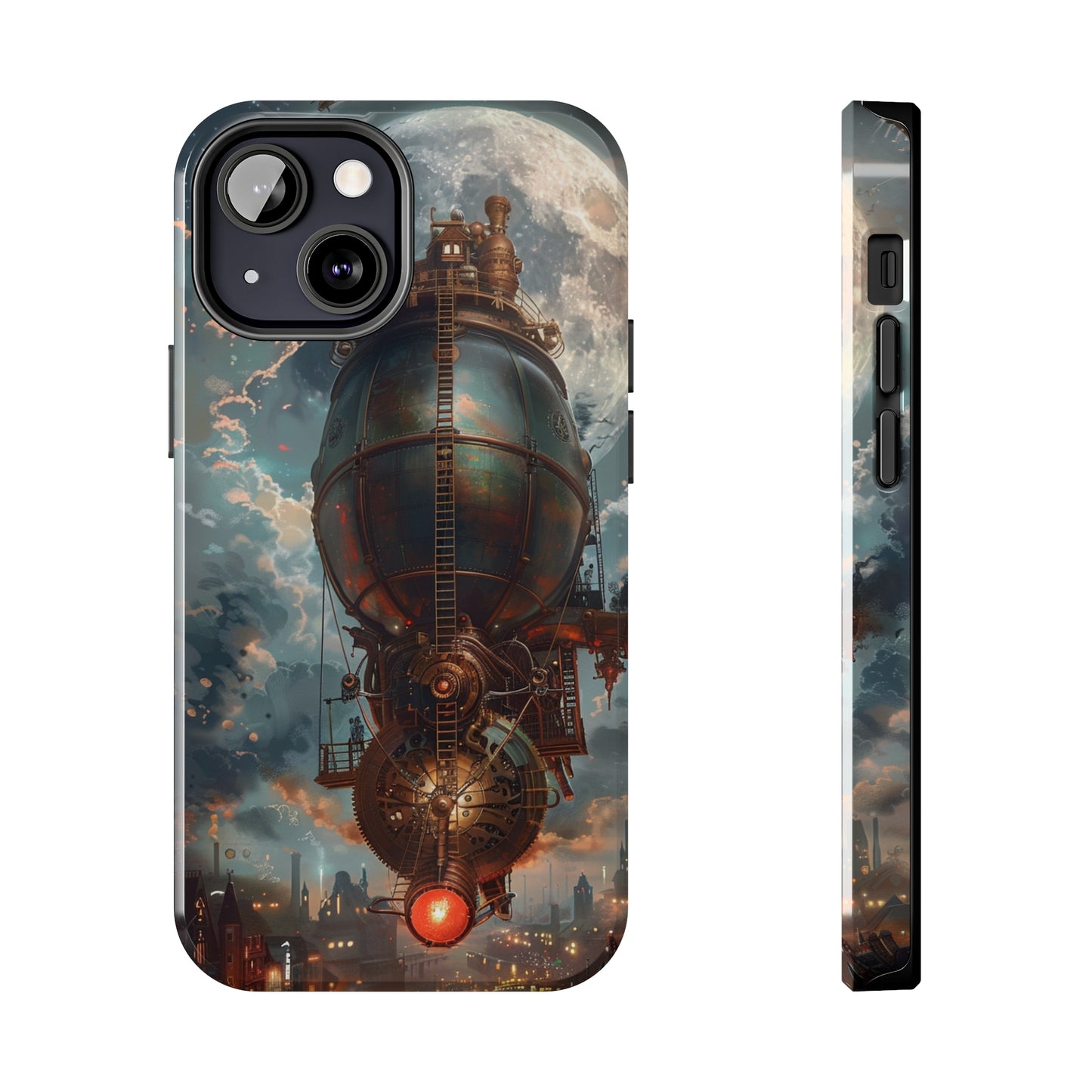 Steampunk Adventure Phone Case for iPhone - Lightweight, Impact Resistant, Wireless Charging Compatible