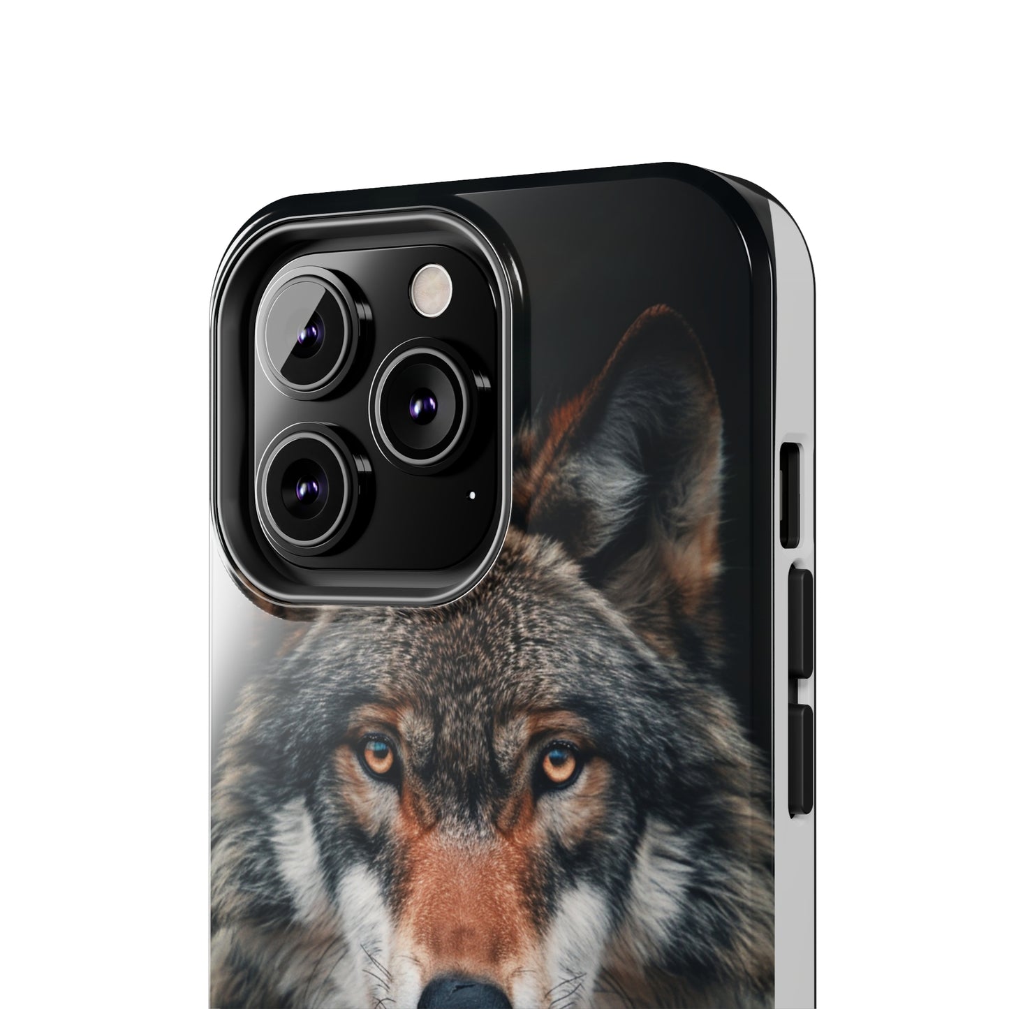 The Arte Povera Style Wolf Head 2 Phone Case for iPhone - Lightweight, Impact Resistant, Wireless Charging Compatible