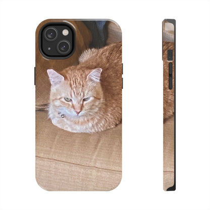 Alfred the Cat's "Couch Potato" Phone Case for iPhone - Lightweight, Impact Resistant, Wireless Charging Compatible