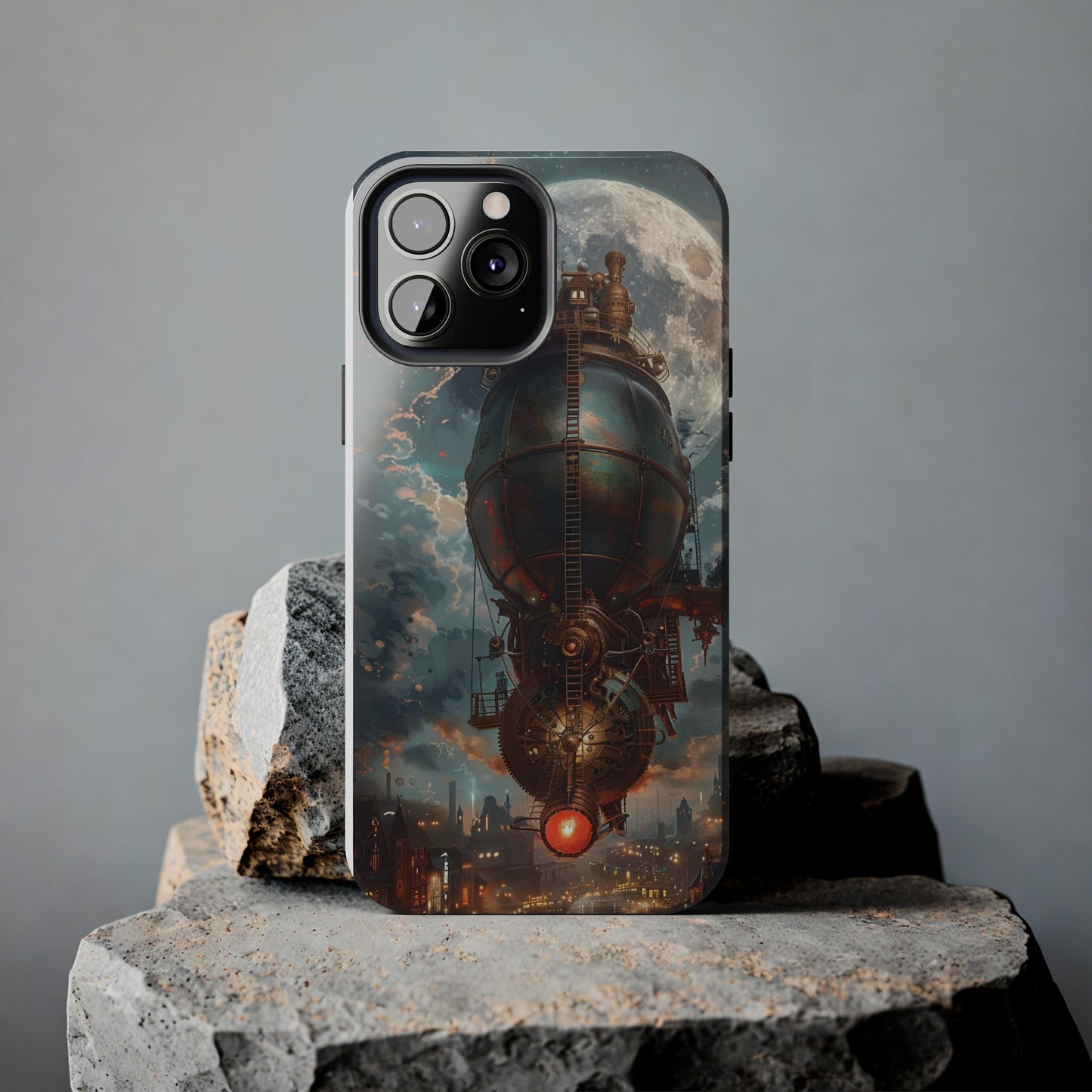 Steampunk Adventure Phone Case for iPhone - Lightweight, Impact Resistant, Wireless Charging Compatible