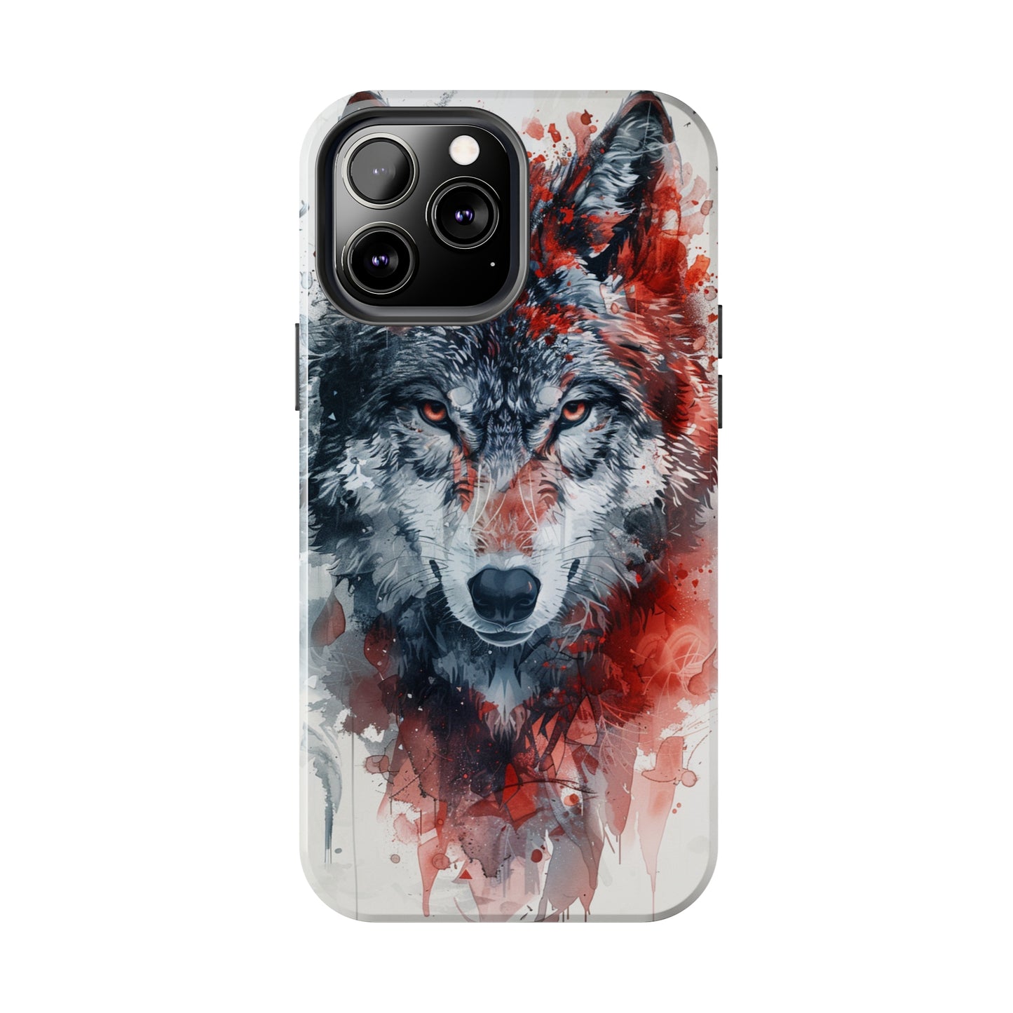 Biomorphism Style Wolf Phone Case for iPhone - Lightweight, Impact Resistant, Wireless Charging Compatible