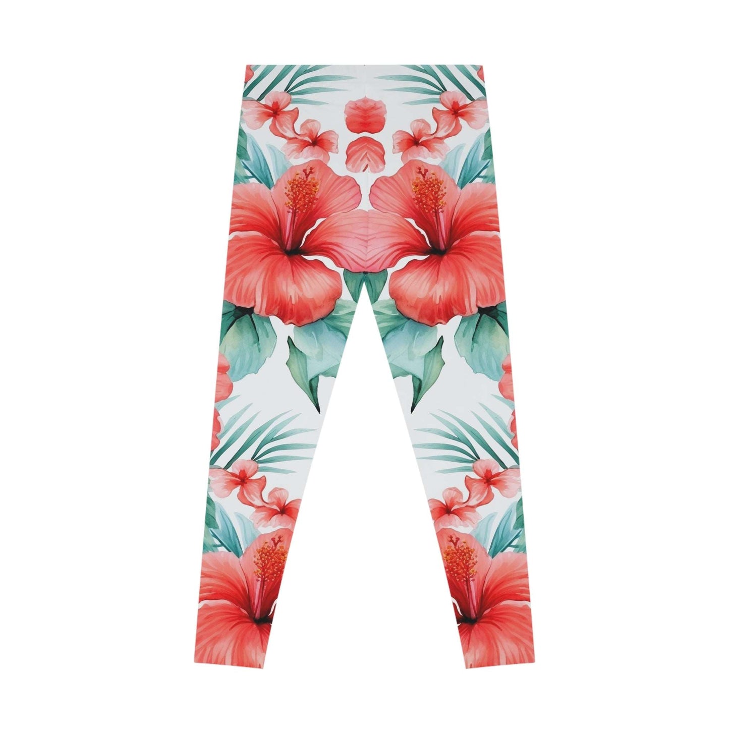 Tropical Hibiscus Leggings - Stylish & Comfy for Active Lifestyles