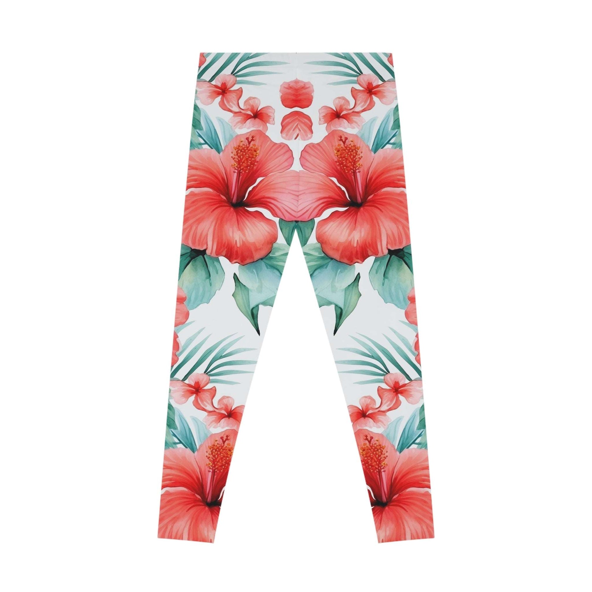 Tropical Hibiscus Leggings - Stylish & Comfy for Active Lifestyles