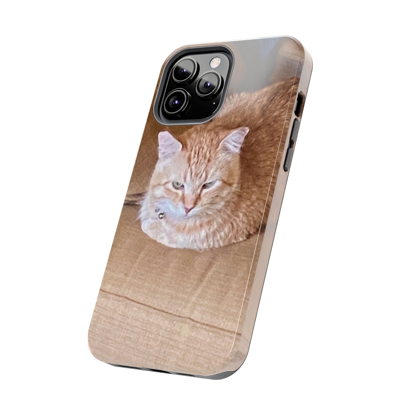 Alfred the Cat's "Couch Potato" Phone Case for iPhone - Lightweight, Impact Resistant, Wireless Charging Compatible