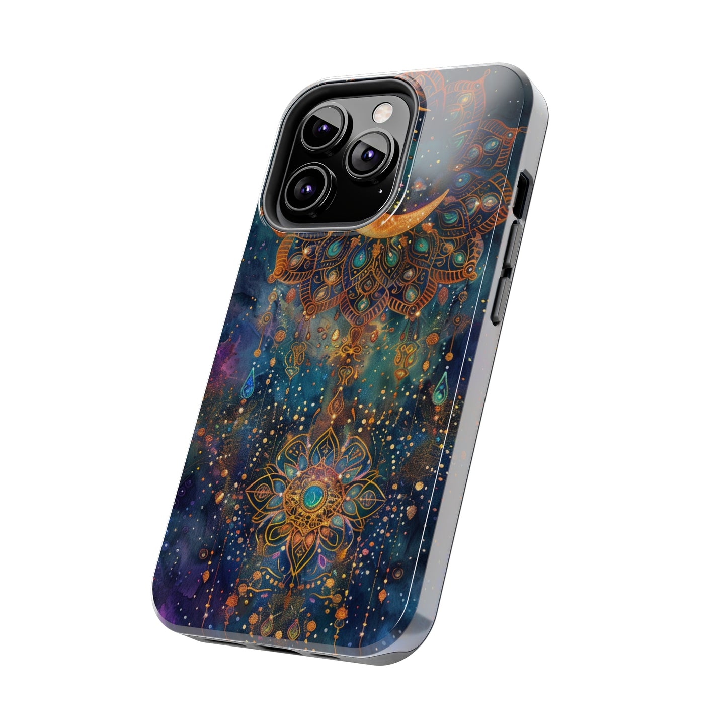 Mandala Pattern Phone Case 4 for iPhone - Lightweight, Impact Resistant, Wireless Charging Compatible