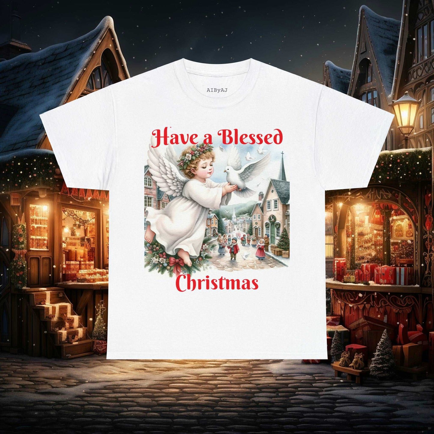 Christmas Angels Shirt for All Ages! Get a new Christmas Angel Tee Shirt as a Christmas gift for that special someone!