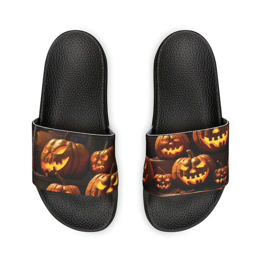 Men's Halloween Pumpkin Dance Slide Sandals