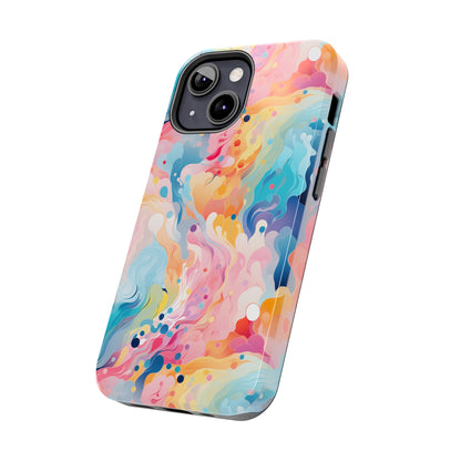 AI Psychedelic Pattern Phone Case for iPhone - Lightweight, Impact Resistant, Wireless Charging Compatible-AI phone case-AI By AJ