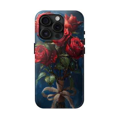 Roses Phone Case for iPhone - Lightweight, Impact Resistant, Wireless Charging Compatible