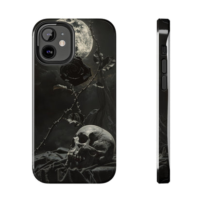 Gothic Elegance Phone Case for iPhone - Lightweight, Impact Resistant, Wireless Charging Compatible