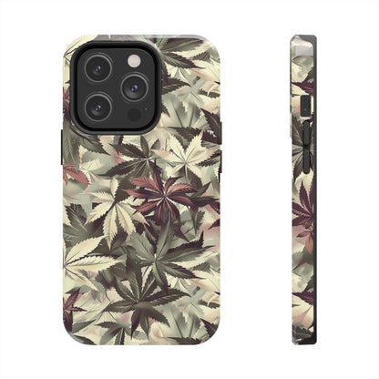 Cannabis Camo 2 Phone Case for iPhone - Lightweight, Impact Resistant, Wireless Charging Compatible