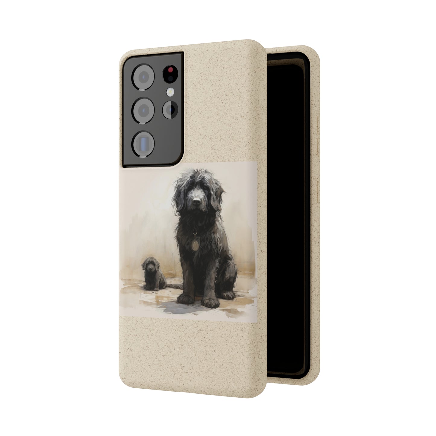 Biodegradable Custom Pet Phone Case, Dog iPhone Case, Doodle Phone Case, Newfypoo, Puppy phone case-AI phone case-AI By AJ