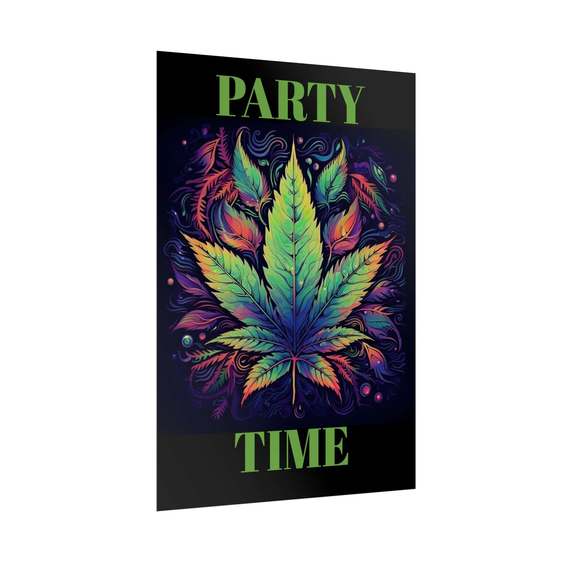 Neon Weed Poster