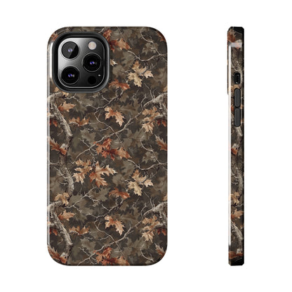 Brown Camo Phone Case for iPhone - Lightweight, Impact Resistant, Wireless Charging Compatible