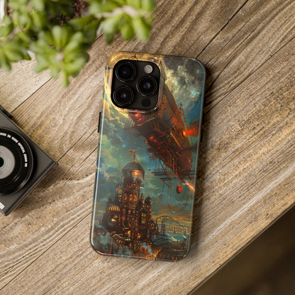 Steampunk Adventures 2 Phone Case for iPhone - Lightweight, Impact Resistant, Wireless Charging Compatible