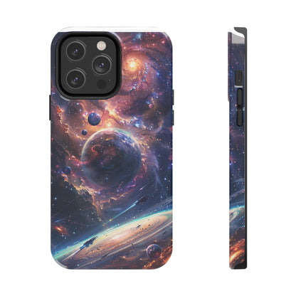 Cosmic Scene Phone Case for iPhone - Lightweight, Impact Resistant, Wireless Charging Compatible