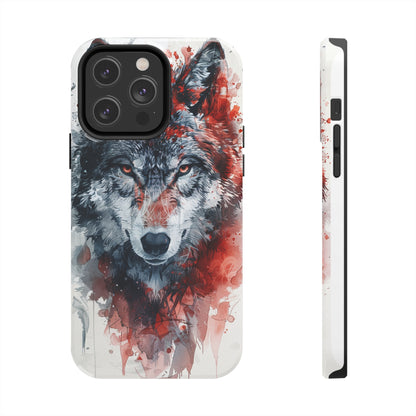 Biomorphism Style Wolf Phone Case for iPhone - Lightweight, Impact Resistant, Wireless Charging Compatible