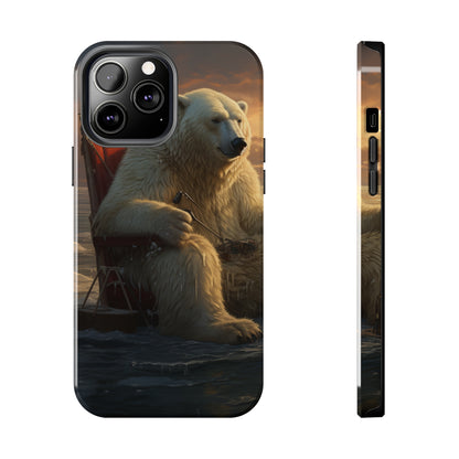 Rocking Polar Bear Phone Case for iPhone - Lightweight, Impact Resistant, Wireless Charging Compatible