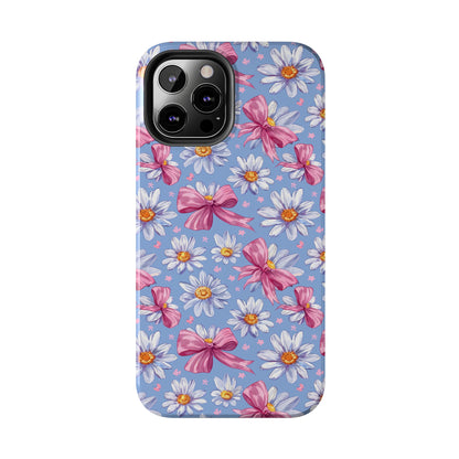 Daisies and Bows 2 Phone Case for iPhone - Lightweight, Impact Resistant, Wireless Charging Compatible