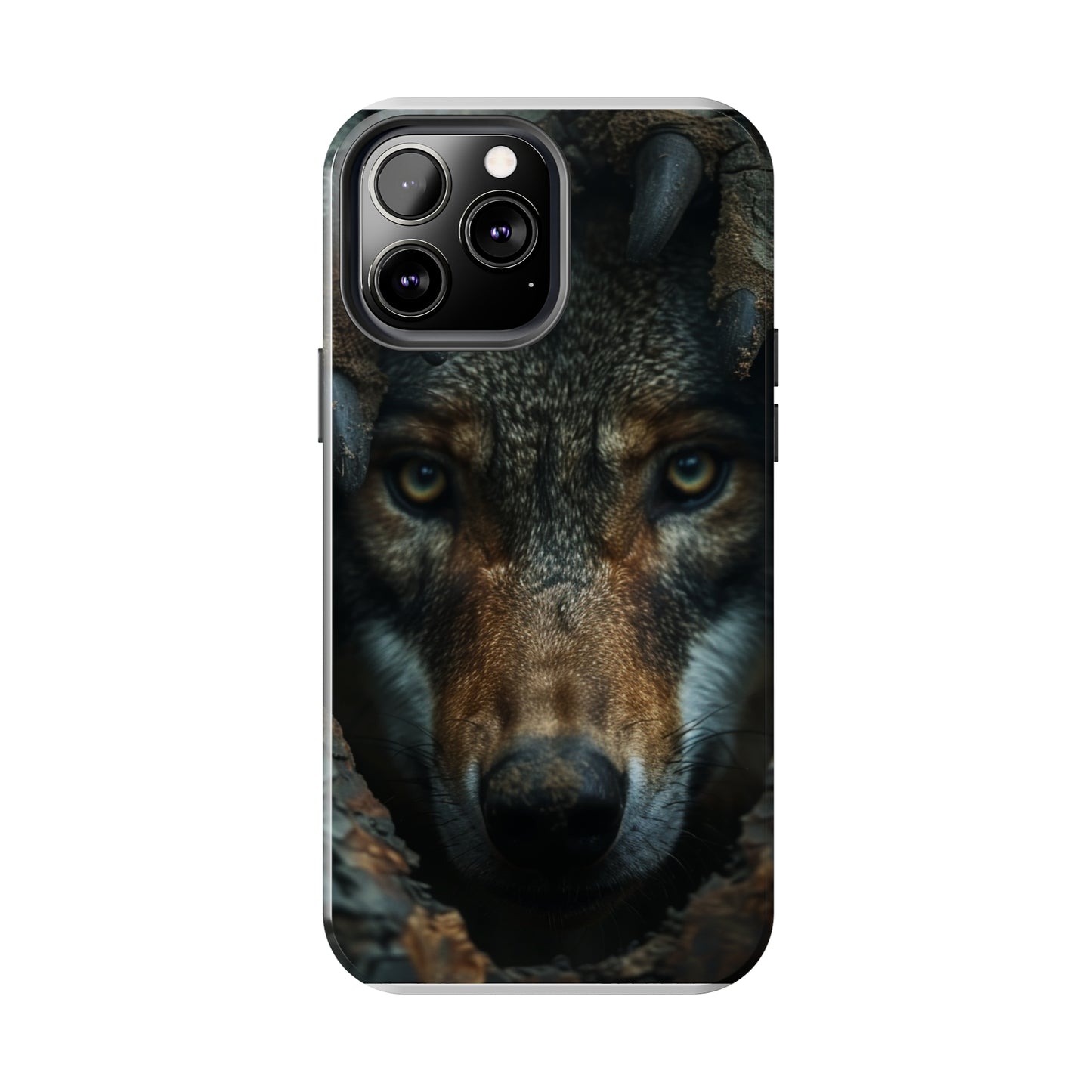 AI Wolf Phone Case for iPhone - Lightweight, Impact Resistant, Wireless Charging Compatible-AI phone case-AI By AJ