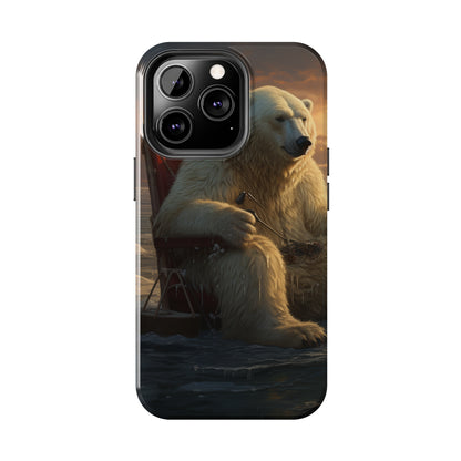 Rocking Polar Bear Phone Case for iPhone - Lightweight, Impact Resistant, Wireless Charging Compatible