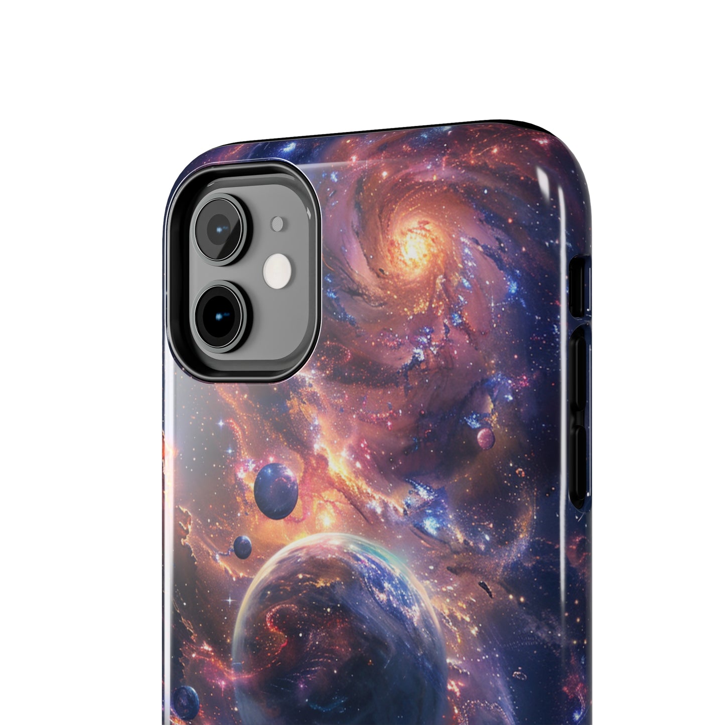 Cosmic Scene Phone Case for iPhone - Lightweight, Impact Resistant, Wireless Charging Compatible