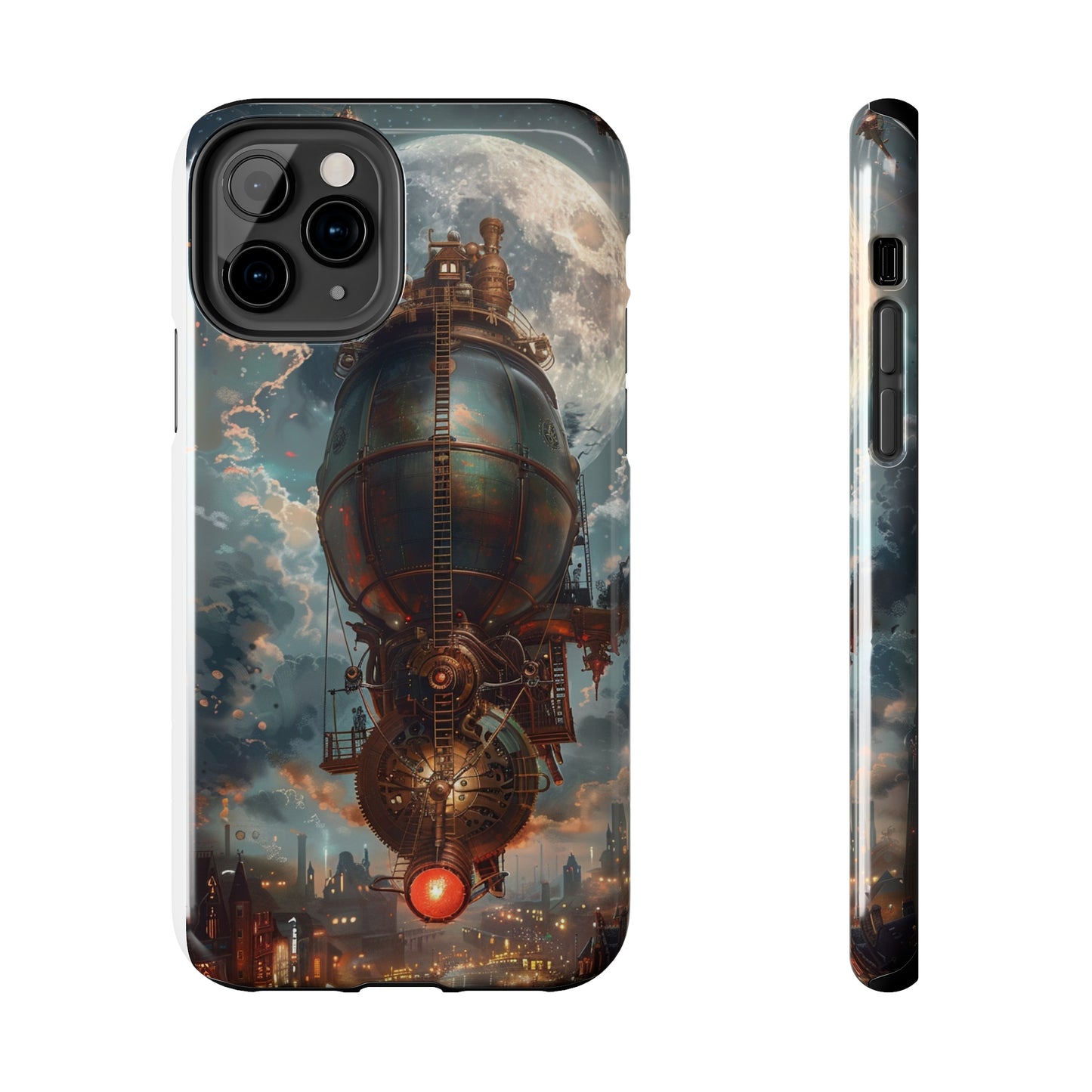 Steampunk Adventure Phone Case for iPhone - Lightweight, Impact Resistant, Wireless Charging Compatible