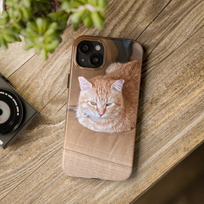 Alfred the Cat's "Couch Potato" Phone Case for iPhone - Lightweight, Impact Resistant, Wireless Charging Compatible