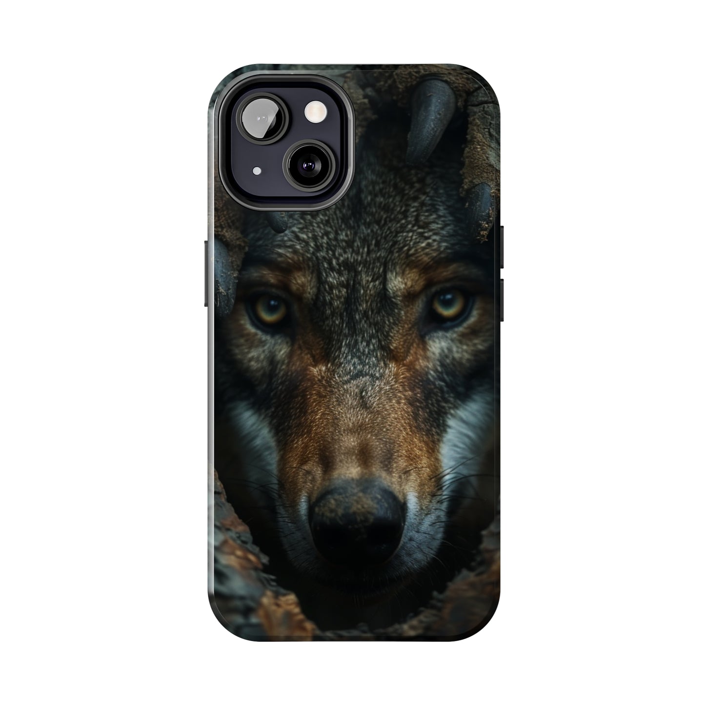 AI Wolf Phone Case for iPhone - Lightweight, Impact Resistant, Wireless Charging Compatible-AI phone case-AI By AJ