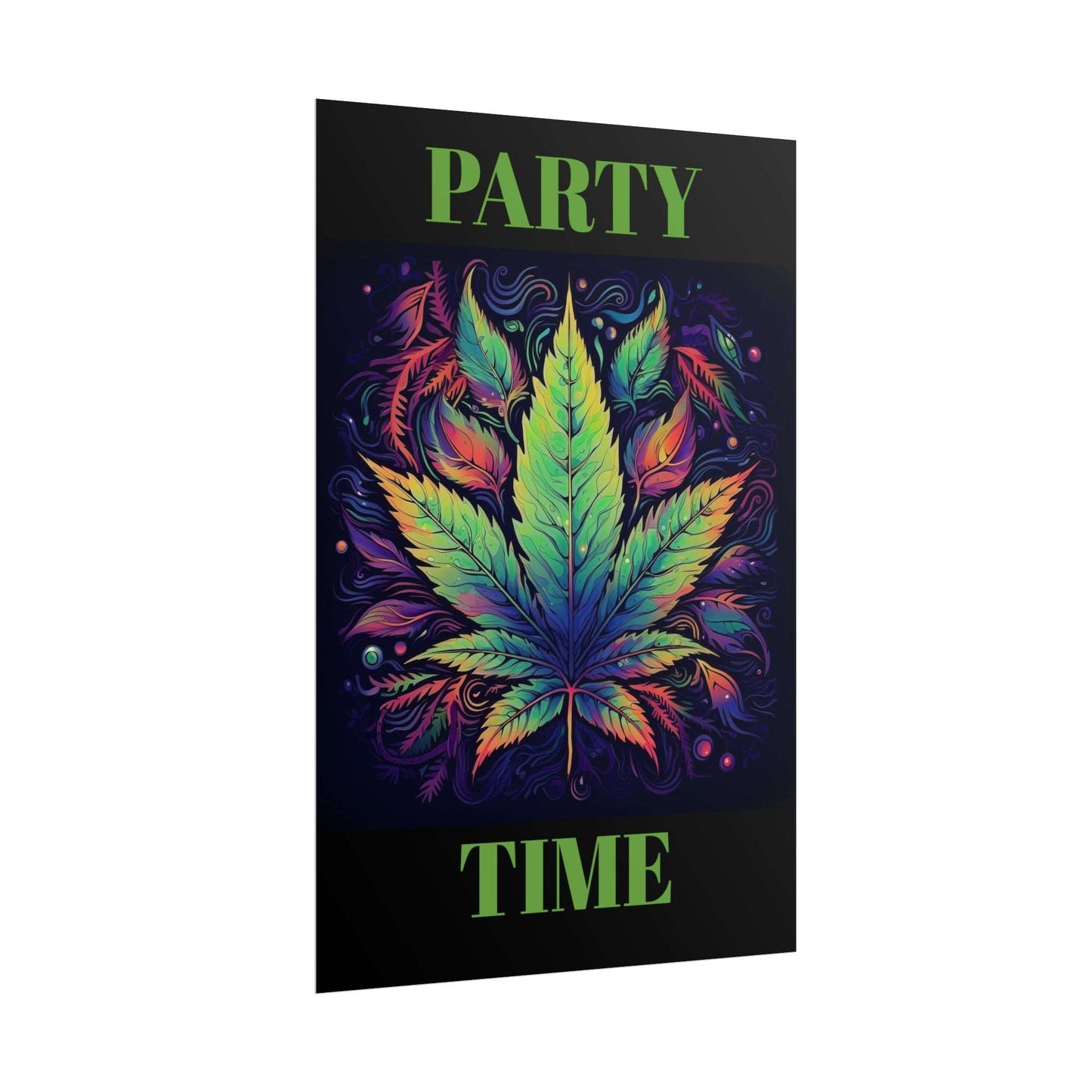 Neon Weed Poster