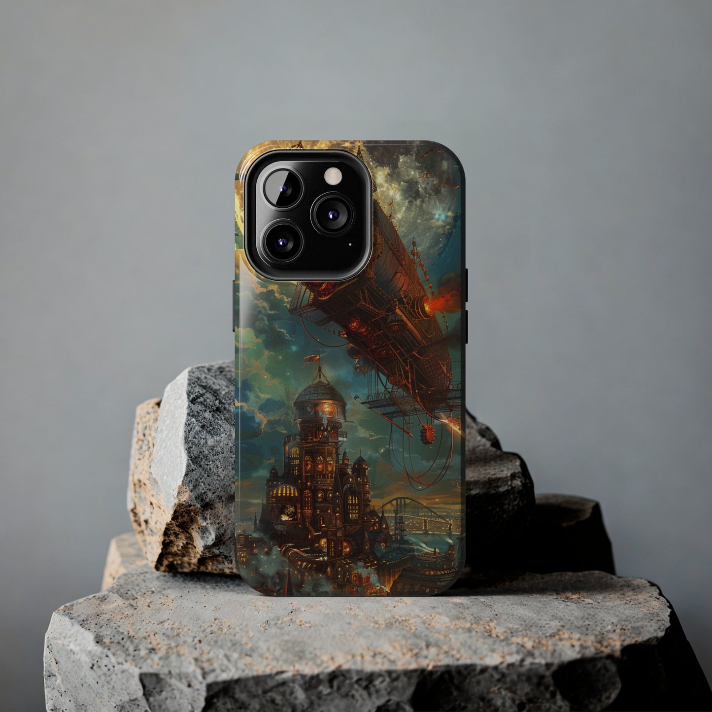 Steampunk Adventures 2 Phone Case for iPhone - Lightweight, Impact Resistant, Wireless Charging Compatible