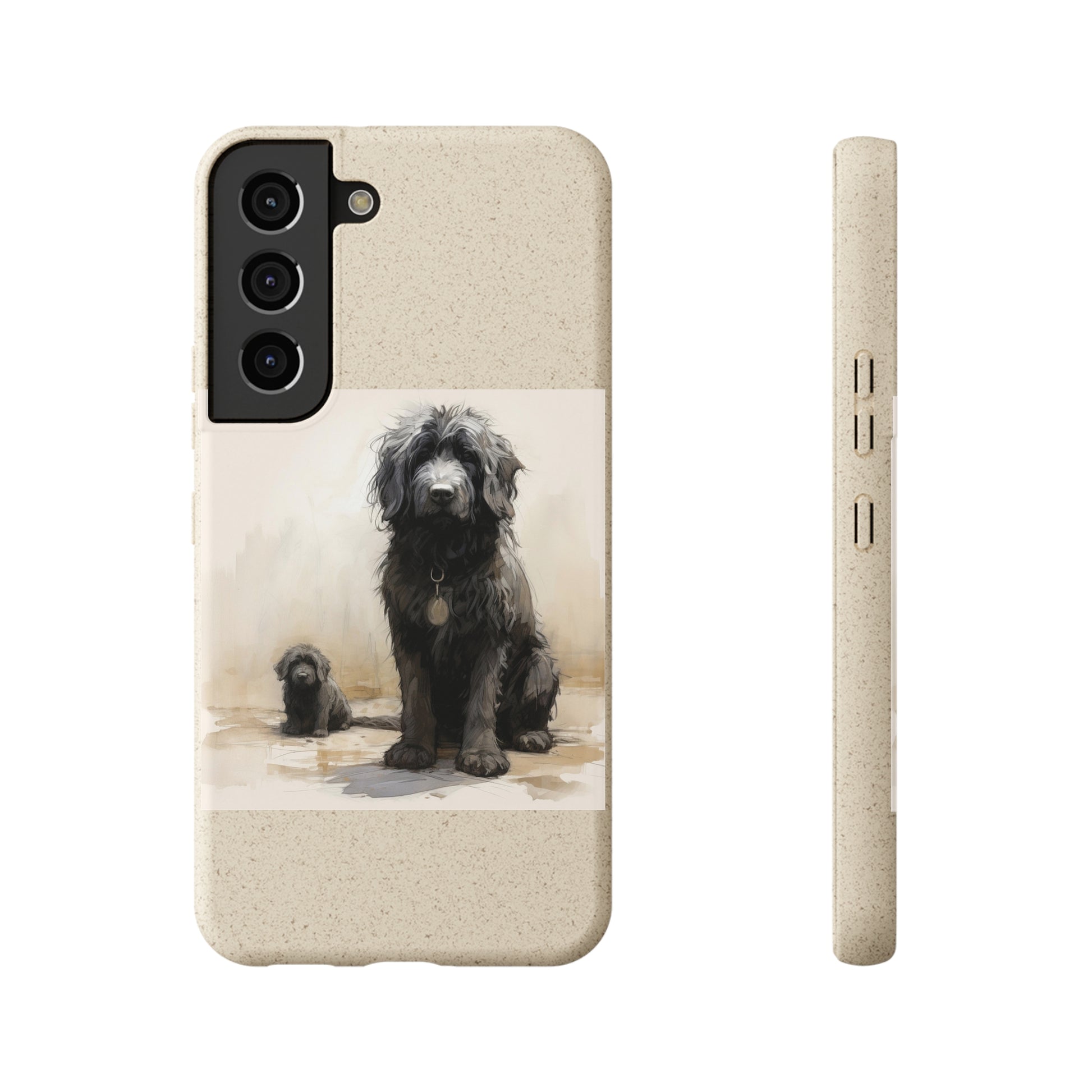 Biodegradable Custom Pet Phone Case, Dog iPhone Case, Doodle Phone Case, Newfypoo, Puppy phone case-AI phone case-AI By AJ