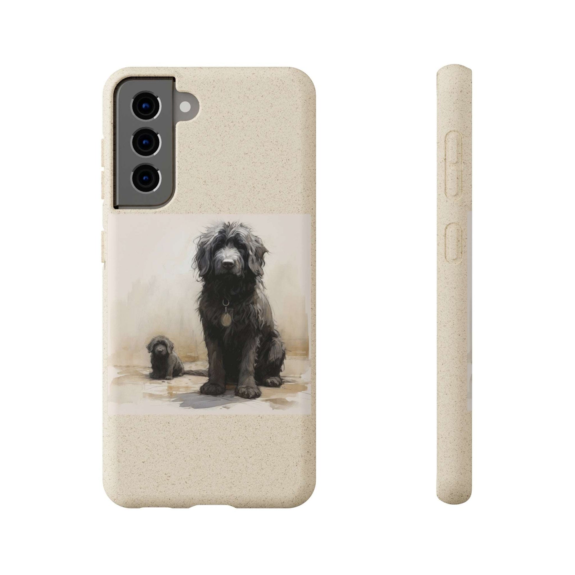 Biodegradable Custom Pet Phone Case, Dog iPhone Case, Doodle Phone Case, Newfypoo, Puppy phone case-AI phone case-AI By AJ