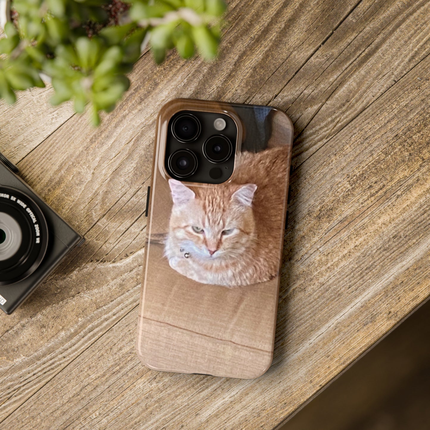 Alfred the Cat's "Couch Potato" Phone Case for iPhone - Lightweight, Impact Resistant, Wireless Charging Compatible