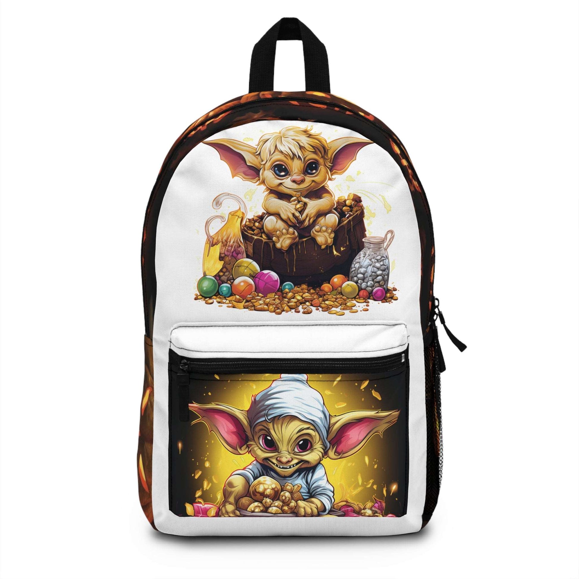 Cute Goblins Halloween Backpack with Pumpkins around the side!!!