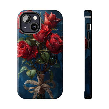 Roses Phone Case for iPhone - Lightweight, Impact Resistant, Wireless Charging Compatible