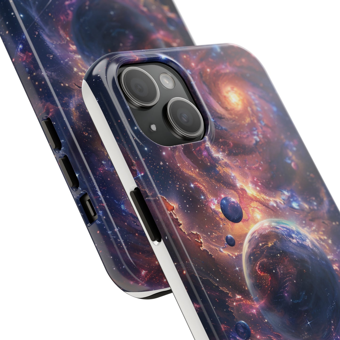 Cosmic Scene Phone Case for iPhone - Lightweight, Impact Resistant, Wireless Charging Compatible