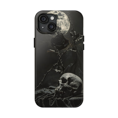 Gothic Elegance Phone Case for iPhone - Lightweight, Impact Resistant, Wireless Charging Compatible