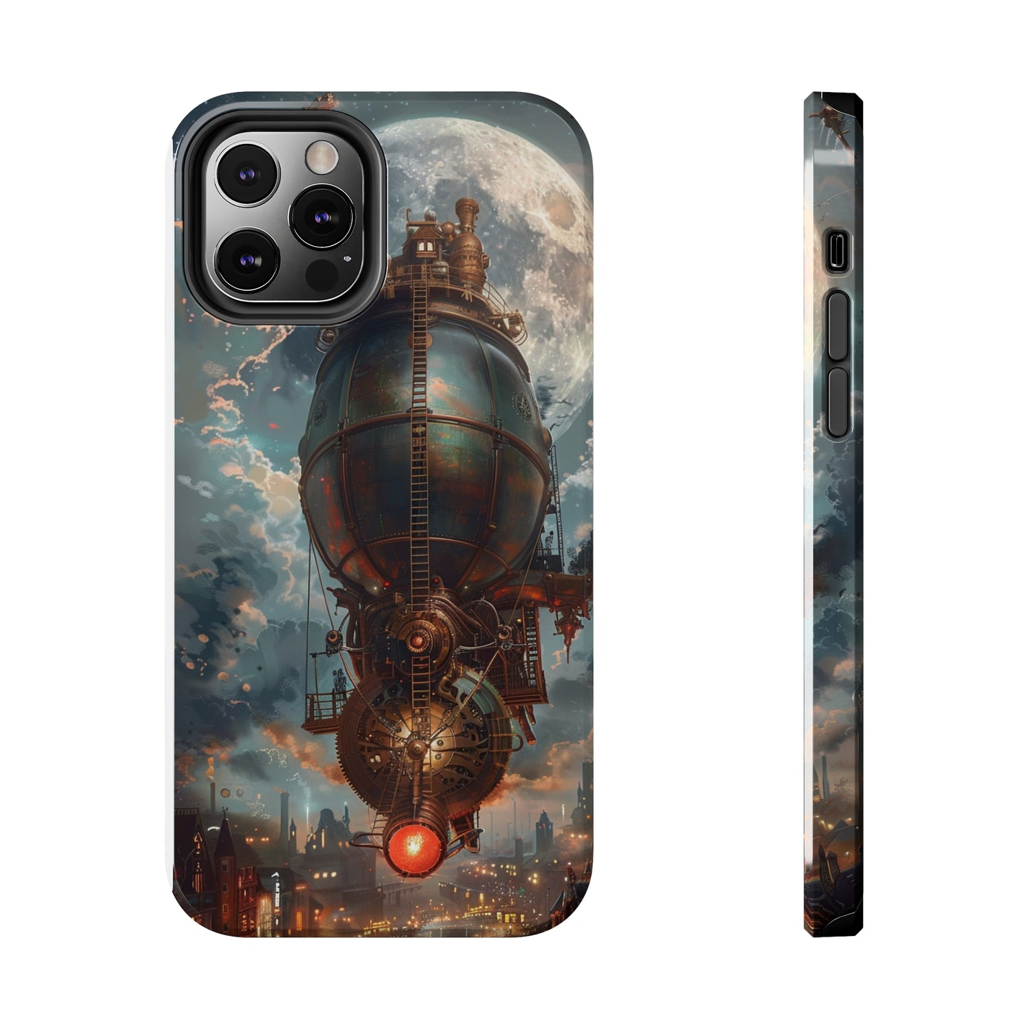 Steampunk Adventure Phone Case for iPhone - Lightweight, Impact Resistant, Wireless Charging Compatible