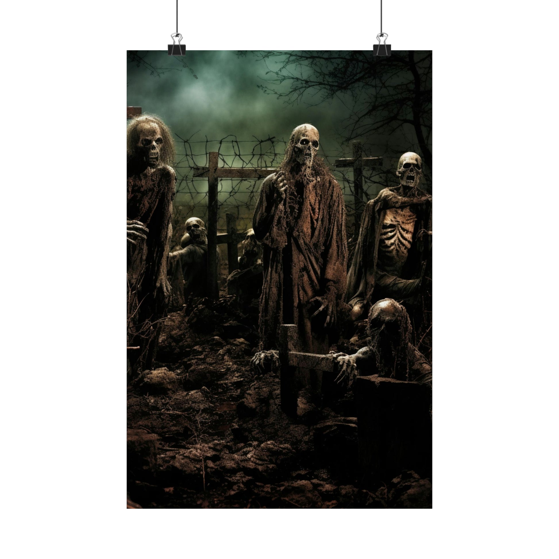 Zombie Apocalypse Poster, Zombie Poster, Halloween Decor for your home, Halloween Art, Zombie Art, Happy Halloween