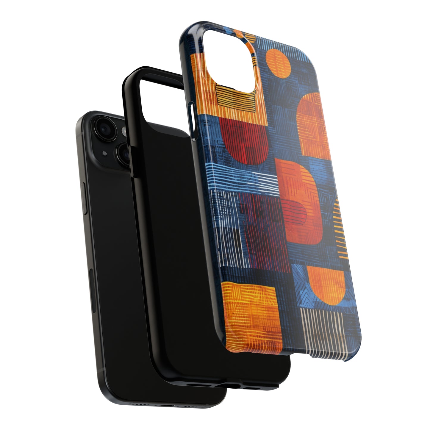 Cultural Tapestry Phone Case 3 for iPhone - Lightweight, Impact Resistant, Wireless Charging Compatible