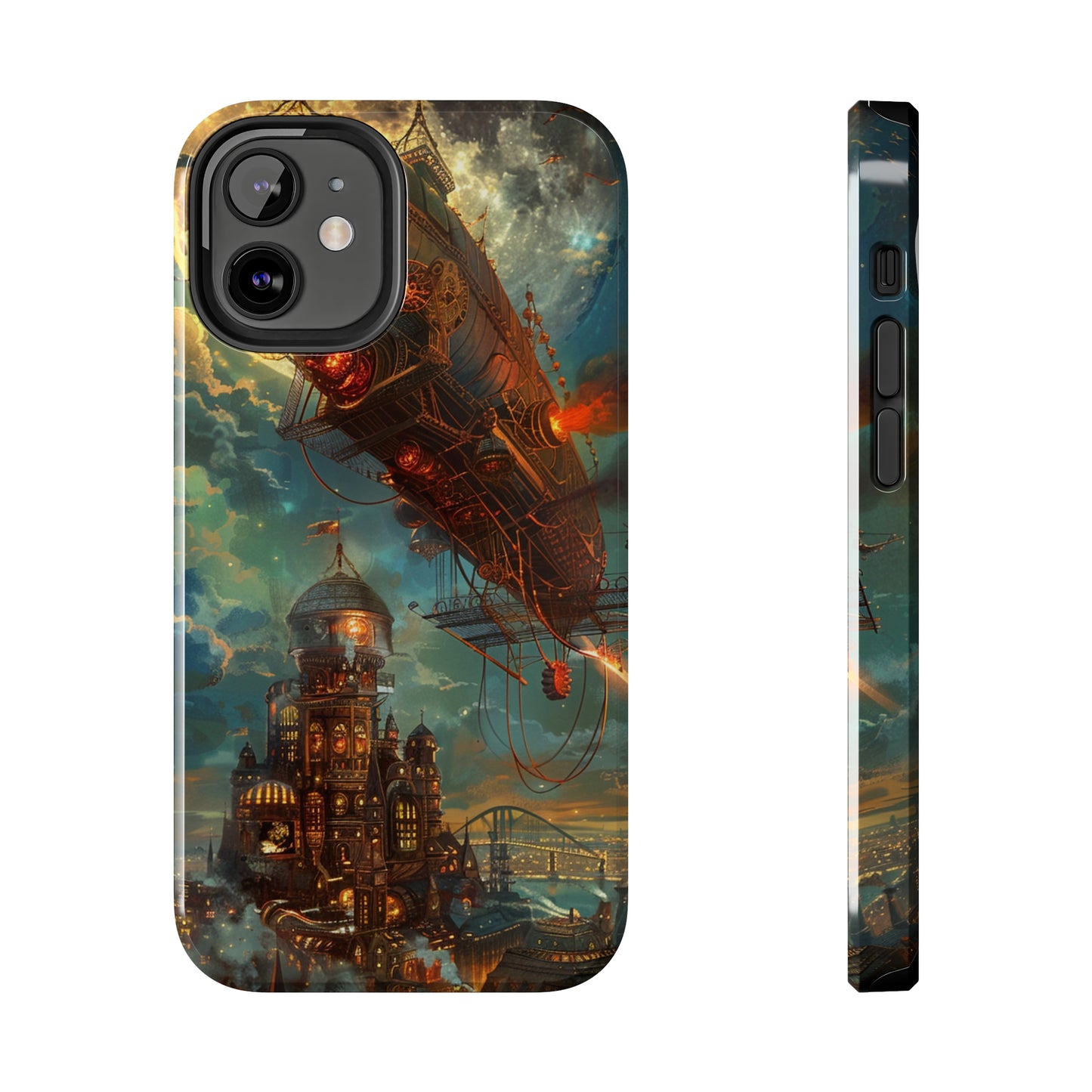 Steampunk Adventures 2 Phone Case for iPhone - Lightweight, Impact Resistant, Wireless Charging Compatible