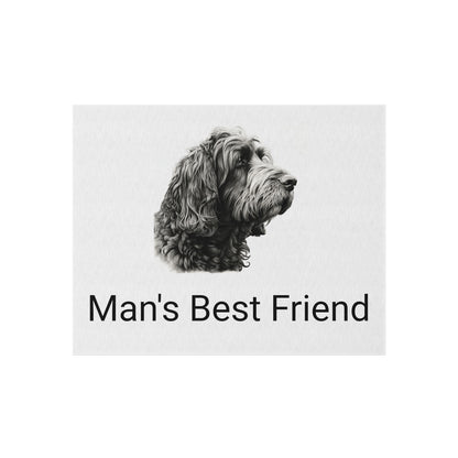 Outdoor Rug - Man's Best Friend, Outside dog rug, Outside decor, dog decor