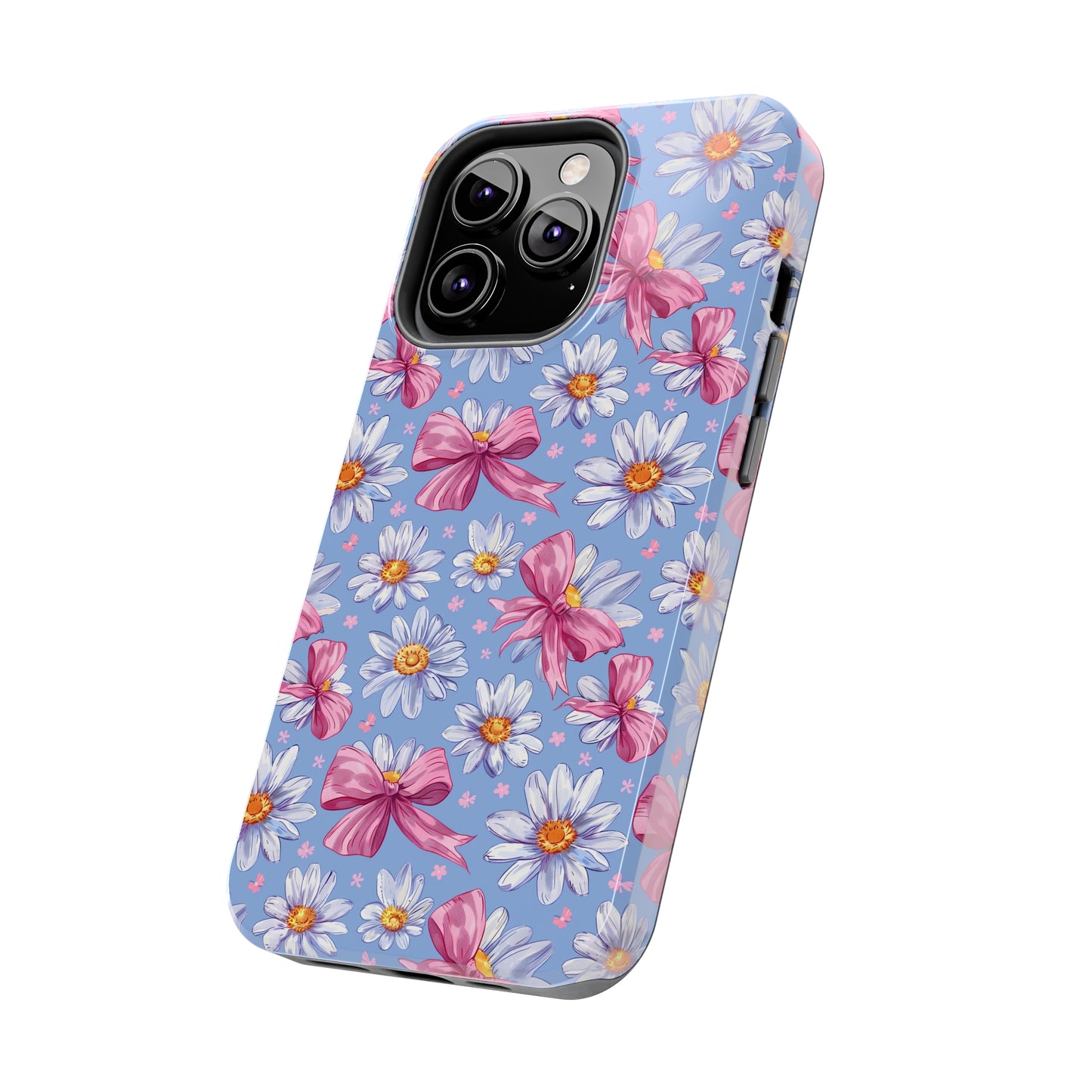 Daisies and Bows 2 Phone Case for iPhone - Lightweight, Impact Resistant, Wireless Charging Compatible