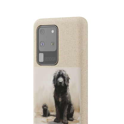 Biodegradable Custom Pet Phone Case, Dog iPhone Case, Doodle Phone Case, Newfypoo, Puppy phone case-AI phone case-AI By AJ