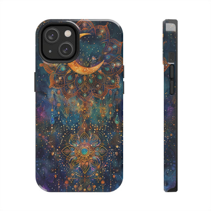 Mandala Pattern Phone Case 4 for iPhone - Lightweight, Impact Resistant, Wireless Charging Compatible